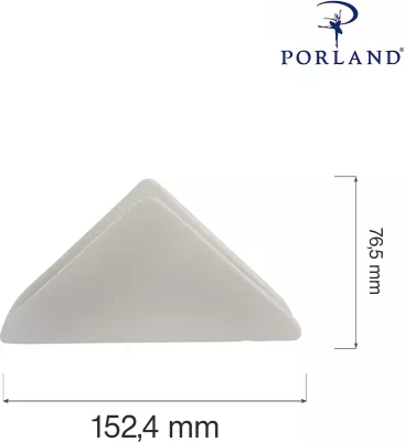 Mbajtëse pecetash Porland Line, porcelan, set 6 copë, krem