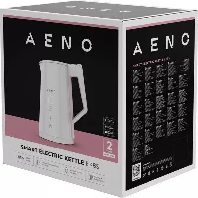 Çajnik elektrik smart AENO EK8S 1.7L 1850-2200W Wi‑Fi kontroll temperature, i bardhë