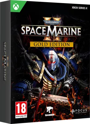 Lojë për Xbox Series X, Focus Entertainment, Warhammer 40,000: Space Marine 2 Gold Edition, PEGI 18, paketë me Season Pass + steelbook booklet