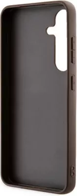 Mbështjellës Guess 4G Metal Gold Logo për Samsung Galaxy A55, Kafe