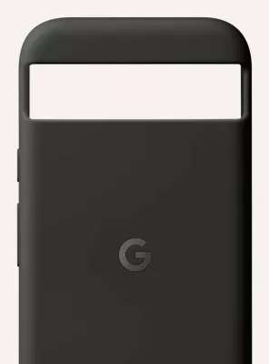 Mbështjellës Google Pixel 8a, polikarbonat/silikon, Obsidian