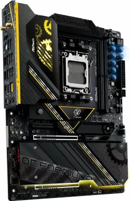 Pllakë amë ASRock X870E Taichi OCF, AM5, ATX, DDR5 128GB, Wi‑Fi 7, e zezë me detaje ari