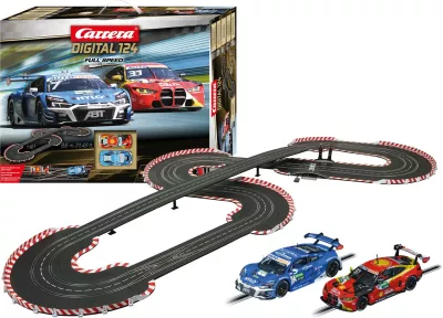 Set garash Carrera Full Speed, vetura garash & pista, 10 vjeç, Shumëngjyrësh