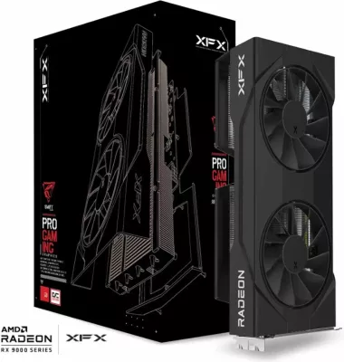 Kartelë grafike XFX Swift RX 9060XT OC, 8 GB, e zezë