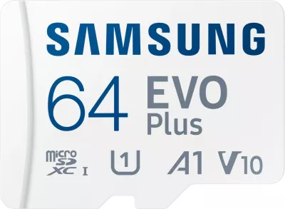 Kartelë memorie Samsung, 64 GB, MicroSDXC, UHS-I, 160 MB/s, e bardhë