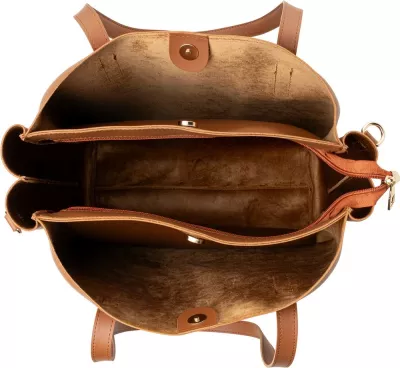 Çantë tote Lucky Bees, ngjyrë tan, 1257