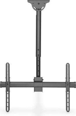 Mbajtës tavani për TV Digitus universal, 37-70 inch, rregullim lartësie, çelik, i zi
