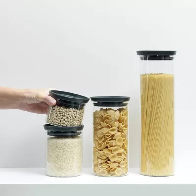 kavanoz për ushqime Brabantia 298240 1.9 L qelq borosilikat, 1 copë, transparent