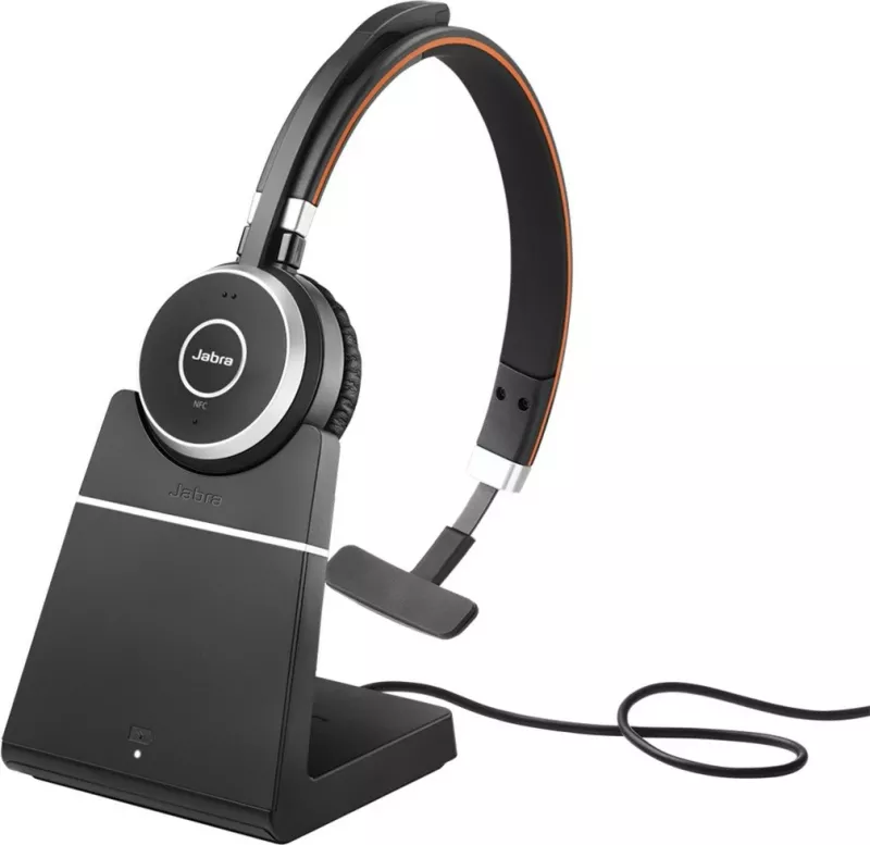 Kufje Jabra Evolve 65 SE, UC Mono, me Stacion Ngarkimi, Kabllo dhe Pa Kabllo, Thirrje/Muzikë, 20 - 20000 Hz, 282.1 g, Zezë