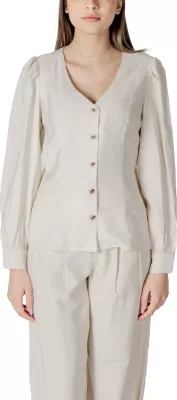 Bluzë për femra Vila Clothes Vimulli 14103853, krem [Madhësia: 38]