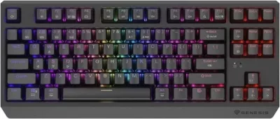Tastierë mekanike Genesis Thor 230 TKL Wireless, RGB, Outemu Red, e zezë