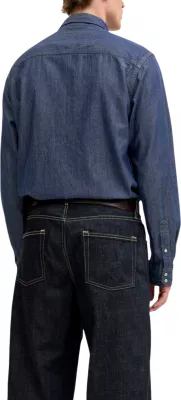 Këmishë për meshkuj Jack Jones JJESHERIDAN L/S NOOS, denim e errët [Madhësia: XS]