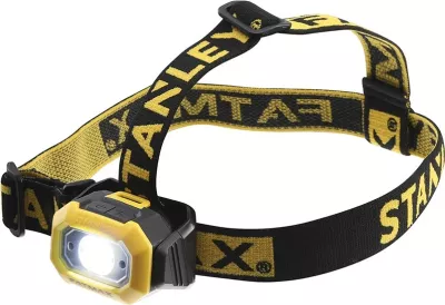 Lampë ballore Stanley FMHT81509-0, LED 200 lm, sensor lëvizjeje, IP54, me 3xAAA (të përfshira), e zezë/verdhë