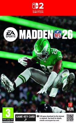 Video lojë, Electronic Arts, EA SPORTS Madden NFL 26, Nintendo Switch 2, PEGI 3, Game-Key Card