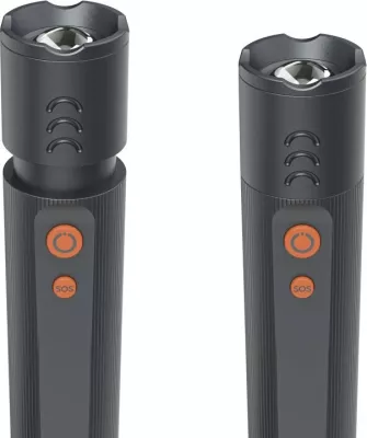 Elektrik dore Hama 228607 1200 lm 300 m zoom i rikarikueshëm IP44 USB-C, e zezë