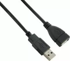 Kabllo zgjatues USB-A Lanberg CA-USBE-10CC-0007-BK, USB 2.0, 0.7 m, mashkull-në-femër, e zezë