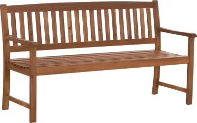 Bankë e jashtme 3-ulëse George FH6548, dru akacie ngjyrë natyrale, 160x64x90 cm