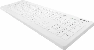 Tastierë Cherry AK-C8112 wireless, e bardhë, për mjekësi