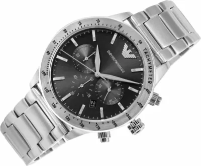 Orë dore për meshkuj Emporio Armani, argjend