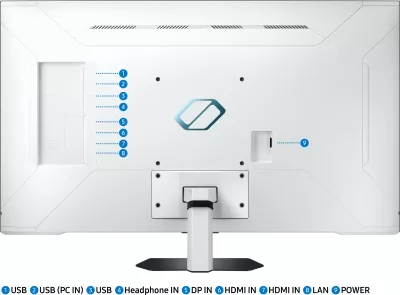 Monitor Samsung S43CG700NU, 43", 4K Ultra HD, LED, 1 ms, i zi, i bardhë