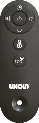 Ngrohës elektrik UNOLD 86545, Keramik, 1.2 m, Ngjyrë e zezë