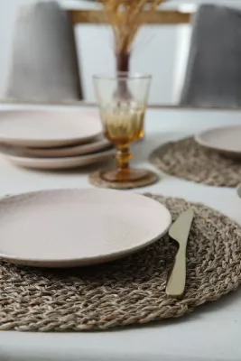 Set pjatash për ëmbëlsira, krem, Hermia Concept, 6 copë, X00018989