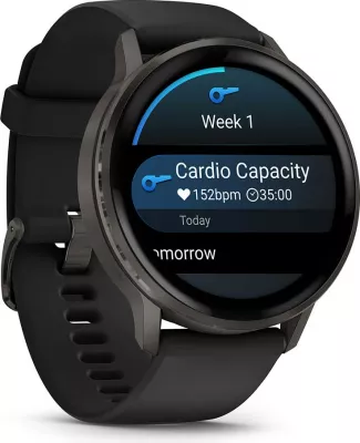 Smartwatch Garmin Venu 4 45mm, silikon, zi/shifer