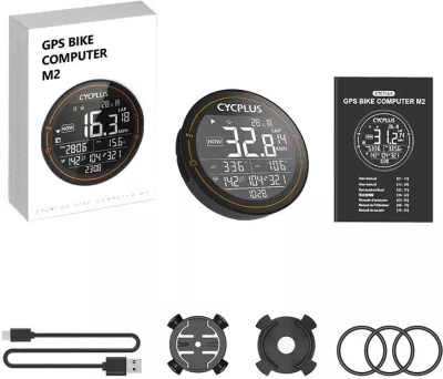 Kompjuter biçiklete Cycplus M2, 2.5 inç, IPX6, 35 orë punë, i zi