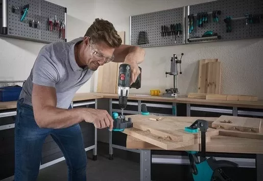 Dowelmaster Wolfcraft, 4640000, për bashkime druri, E zezë