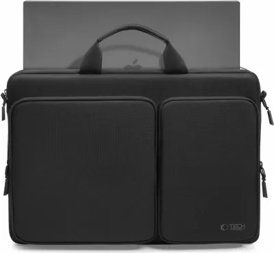 Çantë për laptop Tech-Protect Defender, 17", e zezë
