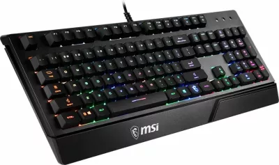 Tastierë MSI VIGOR GK20, Wired, USB, Membrane, RGB LED, Zezë