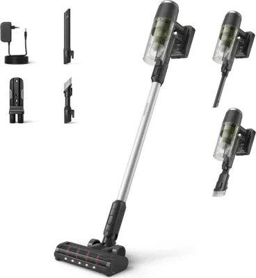 Fshesë pa kabllo Philips XC3033/01, 3000 series, 1.5 kg, 60 min runtime, Gjelbër