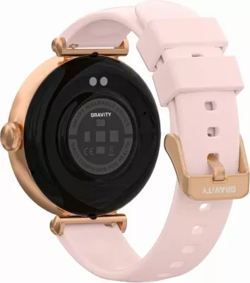 Smartwatch Gravity unisex, rozë-argjendtë