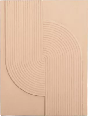 Panel dekorativ për mur, seri Santorini, ngjyrë bezhë, FH4521, 60x4x80 cm