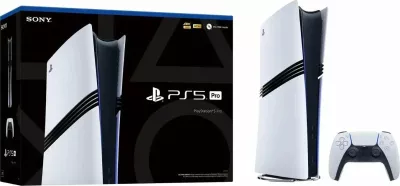Konsolë lojërash Sony PlayStation 5 Pro Digital 2TB SSD, e bardhë, set me 1 kontrollor