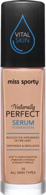 Fondatinë Miss Sporty Naturally Perfect Hydrating Serum Foundation 15 për femra 30ml