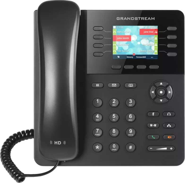 Telefon IP Grandstream GXP2135, 8 linja, 2000 kontakte, i zi