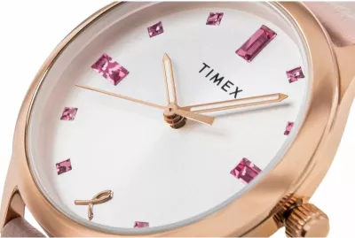 Orë dore femra TIMEX Dress TW2V95800, rozë e artë, set me kuti