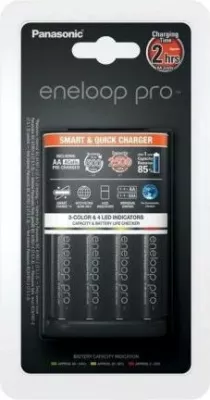 Karikues baterish Ni-MH Panasonic Eneloop BQ-CC55 (K-KJ55HCD40E) + 4x AA Eneloop Pro 2500mAh