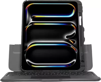 Mbështjellës me tastierë Bluetooth Targus VersaVu për iPad, Nordic, i zi