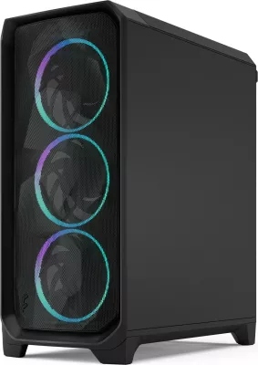 Kasë Fractal Design Meshify 3, RGB, Tempered Glass, e zezë