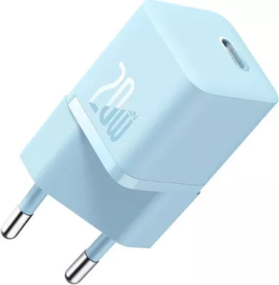 Karikues muri mini Baseus GaN5 20W USB-C, CCGN050103, blu
