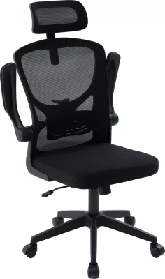 Karrige zyre ergonomike FLOATER, material rrjetë e zezë, FH1230.01, 62x62x106-116cm