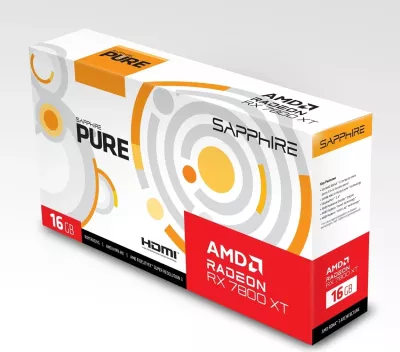 Kartë Grafike SAPPHIRE Radeon RX 7800 XT PURE GAMING OC 16GB GDDR6