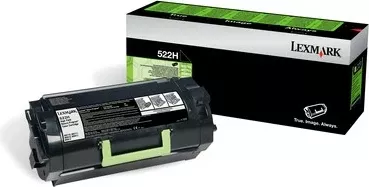 Toner Lexmark 522H, 25000 faqe, E zezë, 1 copë