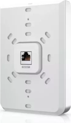 Pikë aksesi wireless Ubiquiti UniFi6 U6-IW Wi‑Fi 6 4x4 MIMO PoE, In-Wall, e bardhë