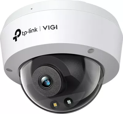 Kamerë sigurie TP-Link VIGI 4MP Full-Color dome, IP, me mikrofon, bardhë/zezë