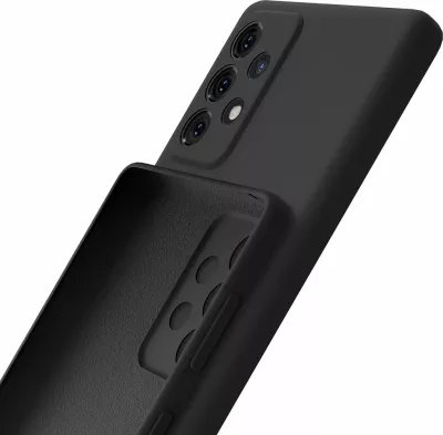 Mbështjellës silikon Samsung Galaxy A53 5G 3mk, i zi