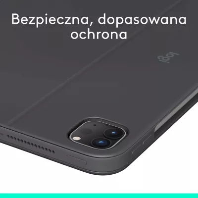 Kasë me tastierë Logitech Combo Touch për iPad Pro 11" M4, Gri