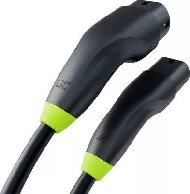 Kabëll karikimi për vetura elektrike Green Cell EVKABGC03, 5 m, i zi